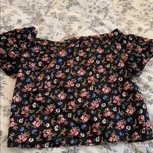 Brooks Brothers off the shoulder blouse